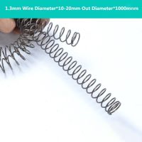 【LZ】 2PCSManufacturer Thin Long Compression Spring Steel Extension Spring1.3mm Wire Diameterx(10-20)mm Out Diameterx1000mm Length