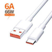 【HJ】 1/1.5Mile 6A 66W USB Type-C สายชาร์จเร็วสุดๆสำหรับ Xiaomi Huawei