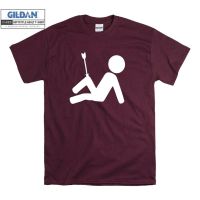 มีสินค้า เสื้อยืด ผ้าฝ้าย 100% พิมพ์ลาย Stick Man Arrow To Knee คุณภาพสูง สําหรับผู้ชาย