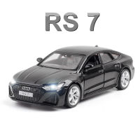 132 AUDI RS7 Static Car Model Die Cast Vehicles Collection Model With Sound Light Simulation Metal Sport Car Toy Children Gifts