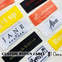 Custom Garment Woven Labels Washable Polyester Tags Customized For Clothing Personalized With Your Logo 23052801 Stickers Labels