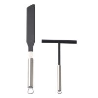 304 Stainless Steel French Crepe Spreader Pancake Like Batter Spreading Tool Pancake Like Batter for Kitchen + Spatula