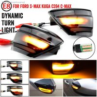 ❃♤□ 2X LED Dynamic Turn Signal Light Side Mirror Sequential Blinker Indicator Lamp For Ford S-Max 07-14 Kuga C394 08-12 C-Max 11-19