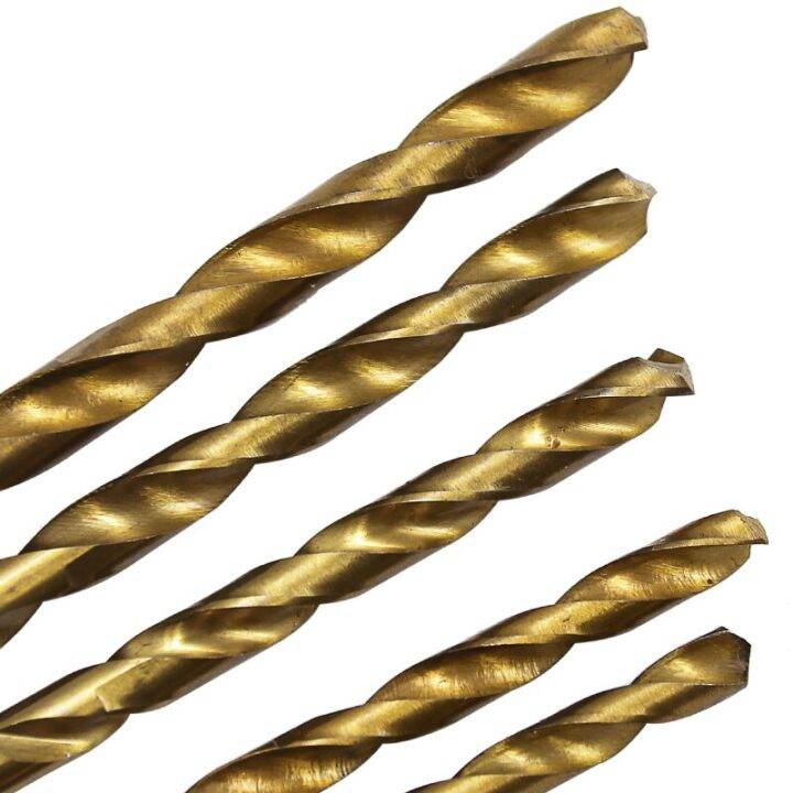 hh-ddpj13pcs-lot-hss-high-speed-steel-titanium-coated-drill-bit-set-1-4-hex-shank-1-5-6-5mm