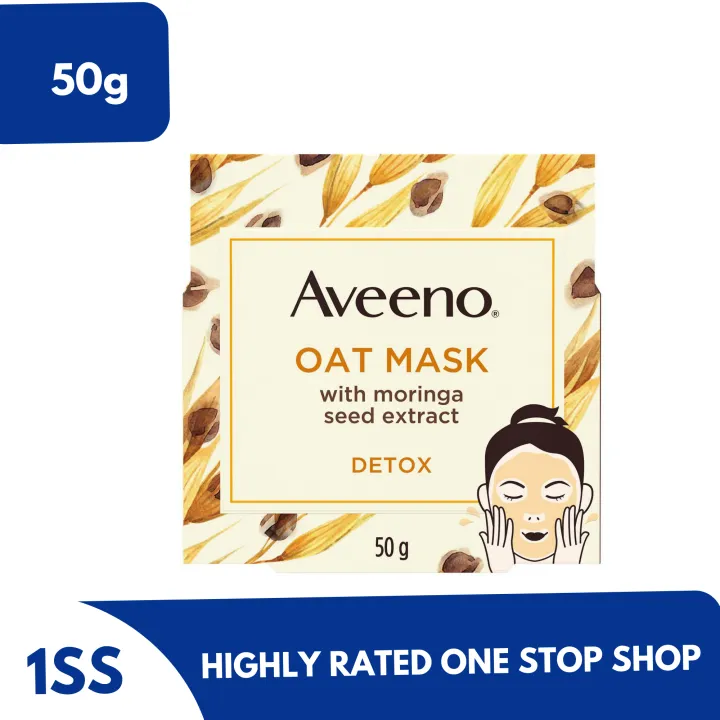 Aveeno Oat Mask with Moringa Seed Extract Detox Face Mask, 50g Lazada PH