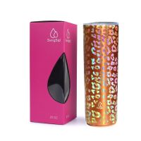 Swig Sip 20Oz Rose Gold Leopard Skinny Tumblers  Double Wall Stainless Steel Vacuum Insulated Travel Coffee Mug Bridesmaid Gift