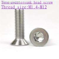 2-100pcs Six-Lobe Torx Flat Countersunk Head Screw Six Lobe Bolt stainless steel M1.4 M1.6 M2 M2.5 M3 M4 M5 M6 M8 M10 M12