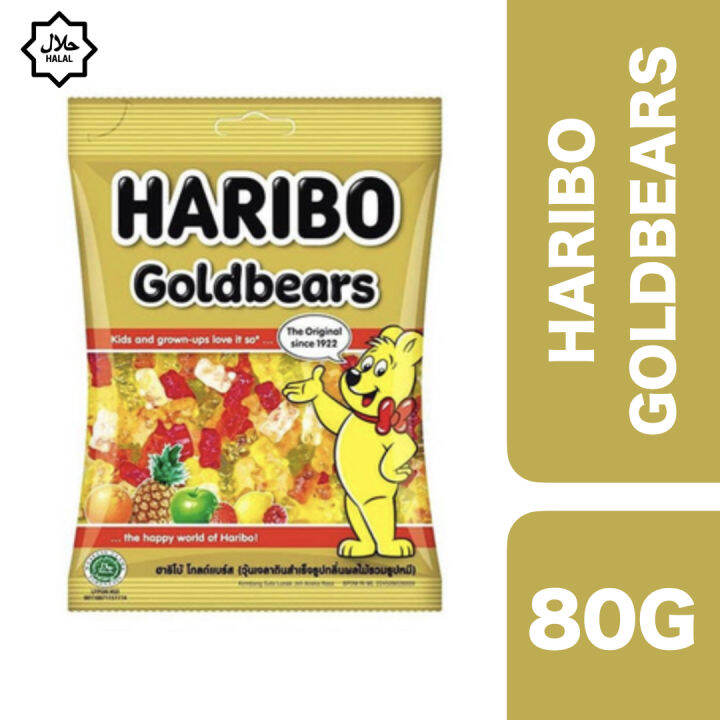 Haribo Goldbears Gummy Bear 80g (Halal) ++ ฮาริโบ้ โกลดแบร์กัมมี่รูปหมี ...