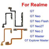 ปุ่มปรับระดับเสียงสายไฟ Flex Cable สําหรับ OPPO Realme GT NEO Neo 2 2T GT Master Explorer 5G เปิดปิดปุ่มปรับระดับเสียงสวิตช์ Flex