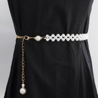 【CW】 Fashion Adjustable Ladies Metal Thin Chain Chains Straps Skirt Elastic Waistband ！