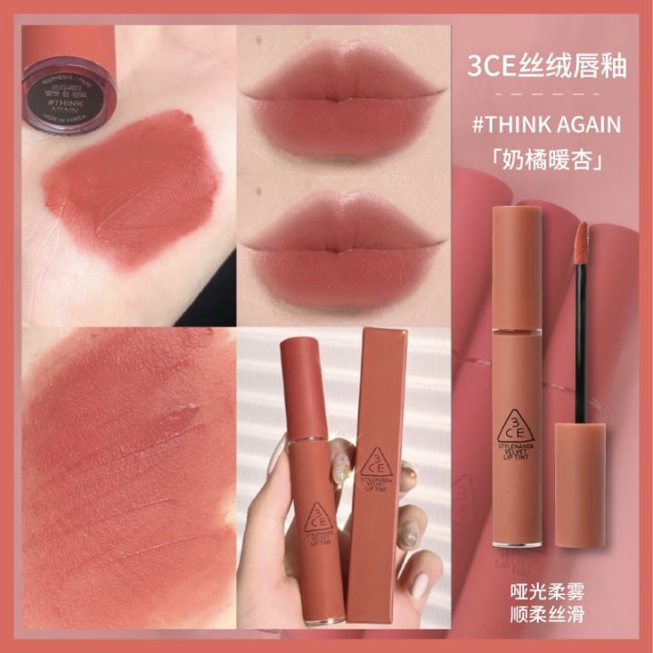3-ce-labial-glair-cold-rose-red-aura-lipstick-taup-velvet-walk-n-talk-authentic-spot-official-flagship