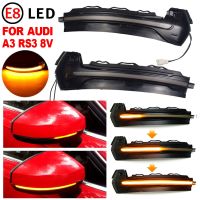 2pcs Dynamic Turn Signal Light Flashing Water Side Mirror Indicator Blinker for Audi A3 S3 8V RS3 2014 2015 2016 2017 2019 2020