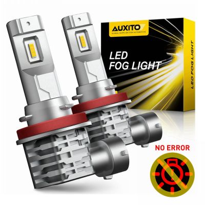 AUXITO 2x H11 H16JP H10 H8 ไฟตัดหมอก LED Canbus ไม่มีข้อผิดพลาด HB3 HB4 9005 9006 หลอดไฟรถ DRL ไฟวิ่งกลางวัน 2000LM 6500K 3000K-Laojie