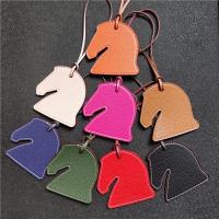 suitable for Hermes¯ Horse head pendant rope pendant rope vegetable basket bag bag ornament female high-end pu leather key lanyard anti-lost bag accessories