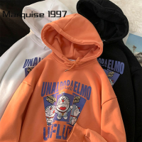 Marquise1997 เสื้อฮู้ด เสื้อแขนยาวอบอุ่น หลวมและสบาย คลาสสิค เท่ ทันสมัย ล้ำสมัย WWY2391BT9 38Z230919