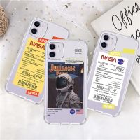 KY NASA Printing Cartoon Casing Clear Soft Case 12 12Pro 12Promax 12Mini 11 11Pro 11promax 6 6s 7 8 6plus 7plus 8plus X XS XR XS MAX Phone Cover