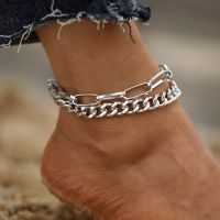 【CW】℗✇  WUKALO Color Anklets Beach Foot Jewelry Leg Chain Ankle Men or Accessories