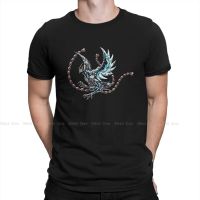 Men T-Shirt Phoenix Ikki  Novelty Pure Cotton Tee Shirt Short Sleeve Saint Seiya Knights of the Zodiac Cosmo Athena Anime Tees 4XL 5XL 6XL