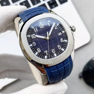 【Hot Sale】 The new square nautilus grenade series quartz mens and womens fashion classic silicone watch spot waterproof