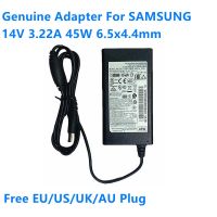 2ปีของแท้14V 3.22A 3.215A 45W A4514 FPN AC Adapter สำหรับ SAMSUNG A4514 DSM TD590 HW-H500 T24C350LT ไฟ LED Monitor Charger