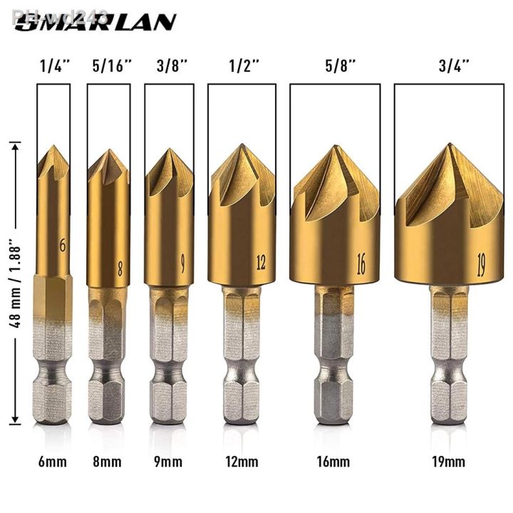 6pcs-6-8-9-12-16-19mm-hss-countersink-boring-drill-bit-set-for-wood-metal-quick-change-drill-bit-tool-hex-chamfer-drill-tool-set