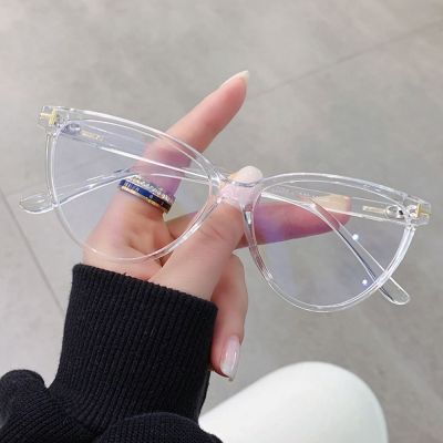 Transparent Computer Glasses Women Men Anti Blue Light Cat Eye Eyewear UV Blocking Optical Spectacle Eyeglass