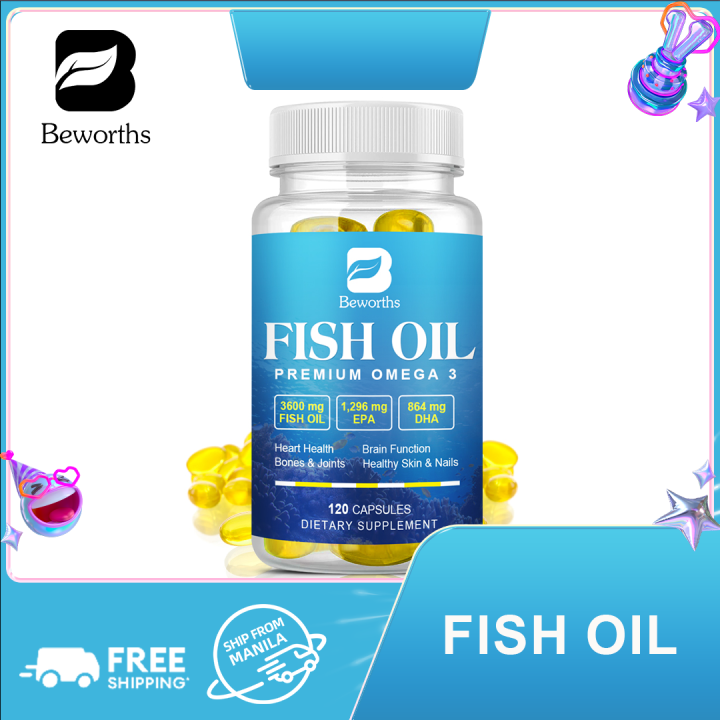 BEWORTHS Deep Sea Fish Oil Capsules Support Cardiovascular & Brain