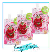 3 ซอง เจลน้ำมะเขือเทศเข้มข้น 99% ผสมบัลกาเรียโยเกิร์ต Smooto Tomato Blugaria Yogurt Whitening Soothing Gel สมูทโตะ