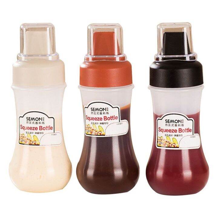 HUIUI hot sauces olive oil mayo Squirt Plastic mustard Squirt bottle