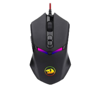 Redragon Centrophorus M601 RGB Gaming Mouse 7200 DPI เมาส์ที่ตั้งโปรแกรมได้พร้อมการบันทึกมาโครและการตั้งค่า DPI