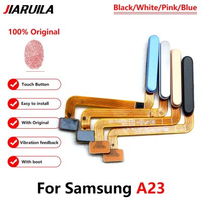 ต้นฉบับสําหรับ Samsung Galaxy A23 5G A236 A236B ปุ่มโฮมลายนิ้วมือ เซนเซอร์ Flex พร้อมปุ่ม Power Key Flex Cable