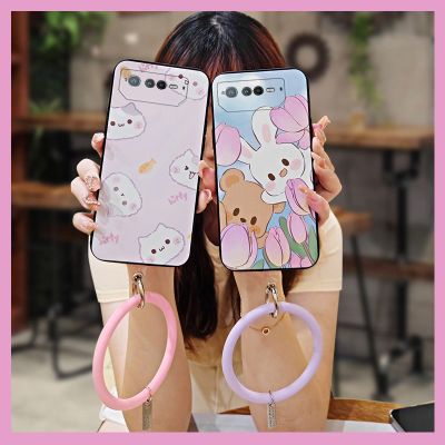 The New simple Phone Case For Asus ROG Phone6 soft shell texture trend couple creative ring youth cartoon Cartoon taste