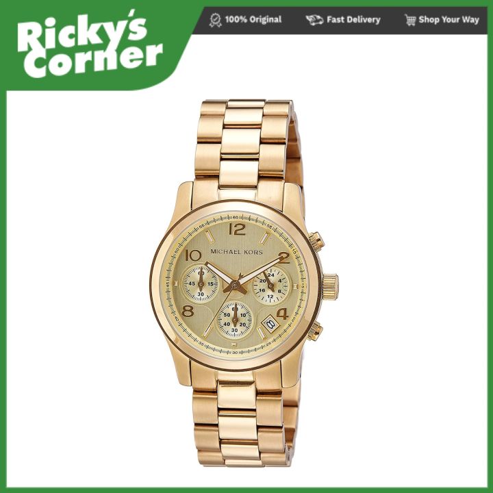 Ladies michael kors sales runway chronograph watch mk5055