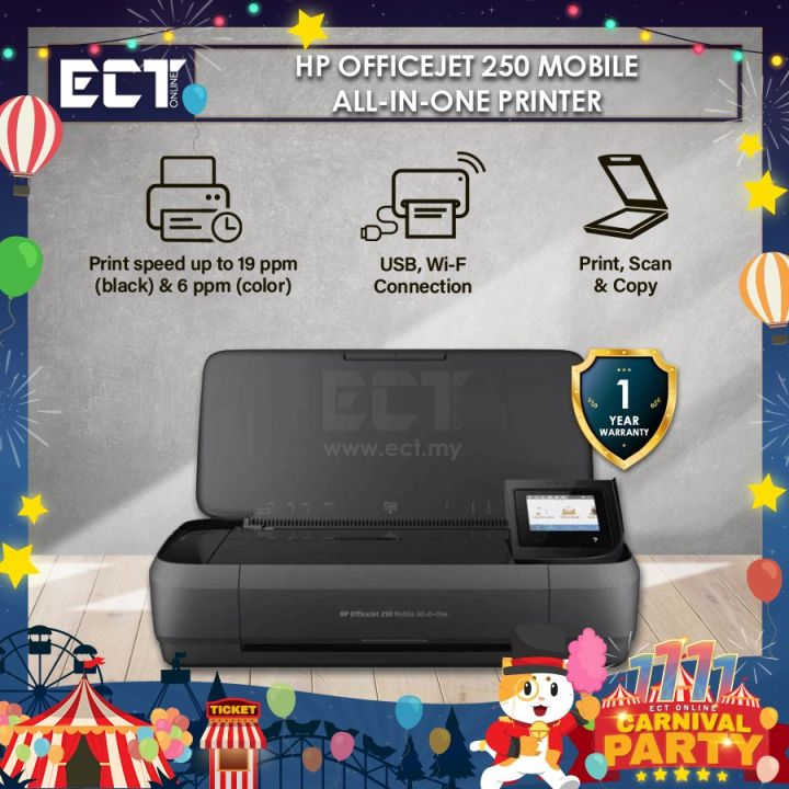 Hp Officejet 250 Mobile All In One Printer Cz992a Lazada 4576
