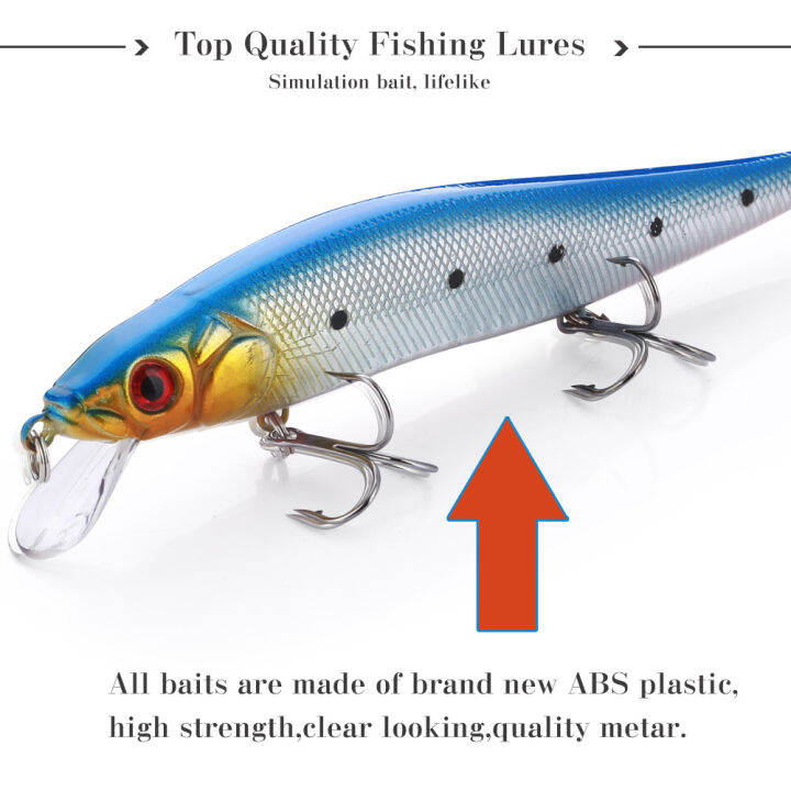 s-ouilang-6ชิ้นชุด14เซนติเมตร23กรัมเหยื่อตกปลารอกตกปลาสร้อยตกปลาเหยื่อตะขอ-crankbait-ฮาร์ดจำลองปลาเหยื่อ