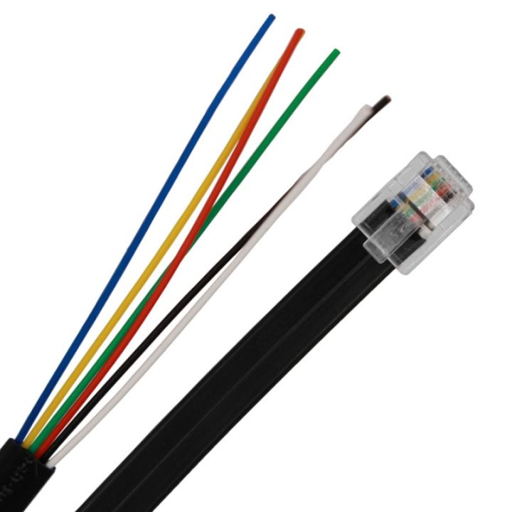 flat-telephony-rj12-6p6c-to-rj12-6p6c-dec-cable-for-connecting-celestron-advanced-gt-dec-port-wires-leads-adapters