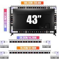 TUYA LED Strip RGB Strip For 43-75"TV USB Light Strip With Connector 5V TV Backlight Work With Alexa Google Assistant Home Decor