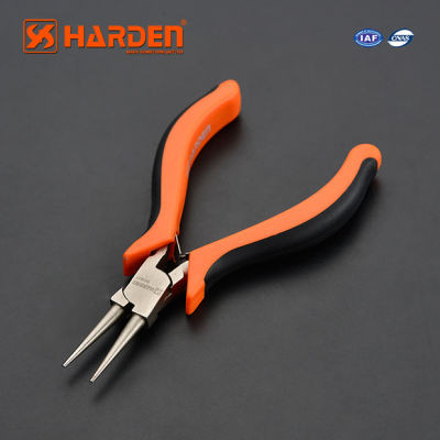 คีมปากแหลม คีม ขนาด 4.5 นิ้ว (Professional Mini Round Nose Plier) HARDEN 560307