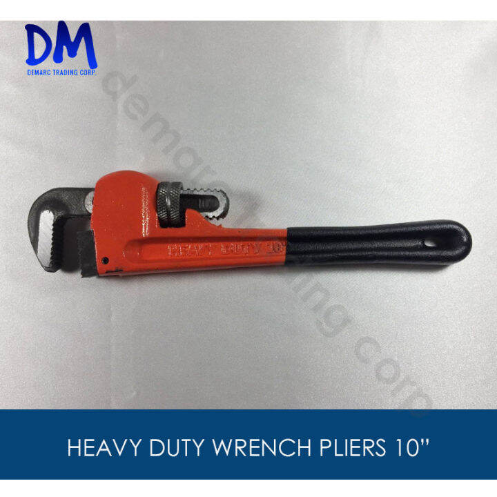 Demarc Heavy Duty Steel Plumbing Tool Plumber Pipes Clamp Wrench Vise Grip 10" Lazada PH