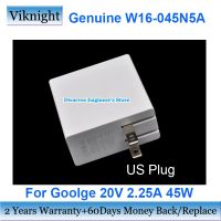 W16-045N5A ของแท้5V/9V/12V/15V 3A 20V 2.25A อะแดปเตอร์ AC ที่ชาร์จเร็วสำหรับ GOOGLE PIXELBOOK 3.0 USB-C แหล่งจ่ายไฟให้เราปลั๊กสองปี