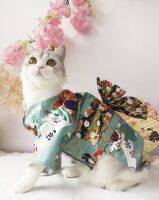 ZZOOI Comfortable cotton autumn winter Japanese cat clothes dog clothes kimono