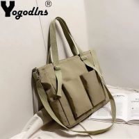 ♈ Yogodlns Casual Waterproof Oxford Shoulder Bag Women Large Capacity Tote Bag （No Pendant）