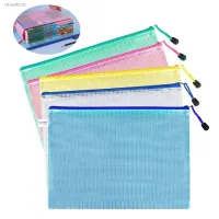 ✵●◙ Newest Mesh Zipper Pouch Waterproof Plastic Document Pouch Multipurpose for Travel Storage Office Appliances Home Organize Bags