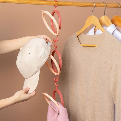 【YF】 New Baseball Cap Rack Hat Display Holder Door Closet Clothes Scarf Towel Round Storage Shelf Home Handbag Hook Organizer