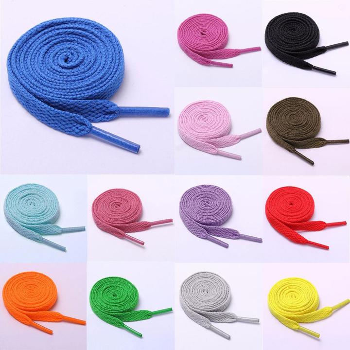 120cm Leather Shoe Laces Colorful Solid Shoelace For Sports Shoes