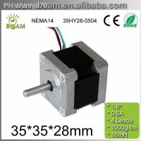 Free shipping 1.8degree 35mm 0.5A 0.9Kg.cm 4 wires 2phase Hybrid stepper motor NEMA14 / 35HY28-0504 Stepper Motor