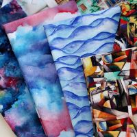 145x50cm 60s Colorful Image Pure Cotton fabric  making Children S Clothing Handcraft Patchwork Doll Clothes Home Shirt Cloth Exercise Bands