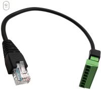 VISIONN เชื่อมฟรีกับหลุมสกรู RJ45อีเธอร์เน็ตปลั๊กตัวผู้แปลง RJ45 RJ45 RJ45สายลำโพงอะแดปเตอร์อีเทอร์เน็ตสายเคเบิลเครือข่ายสายขยาย