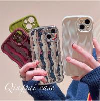 {Haojia เคสโทรศัพท์} เคสโทรศัพท์น้ำกระเพื่อมชุบไฟฟ้าสำหรับ iPhone 14 13 12 11 Pro Max กล้องป้องกันเคสซิลิโคนแบบนิ่มผู้หญิง