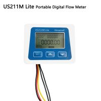 US211M Lite  Digital Flow Meter Brass Flow Sensor USC-HS21TI 1-30L/Min Flow  Water Sensor Powered By AAA Battery Portable Isentr